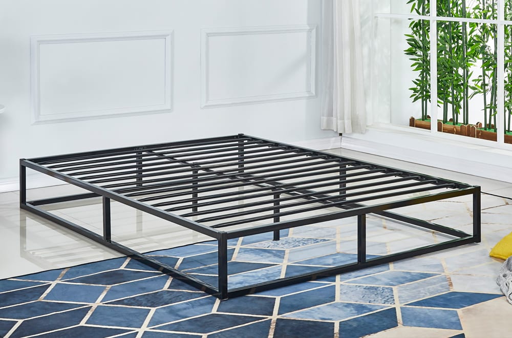 T2425 metal platform bed with mattress included. Free delivery