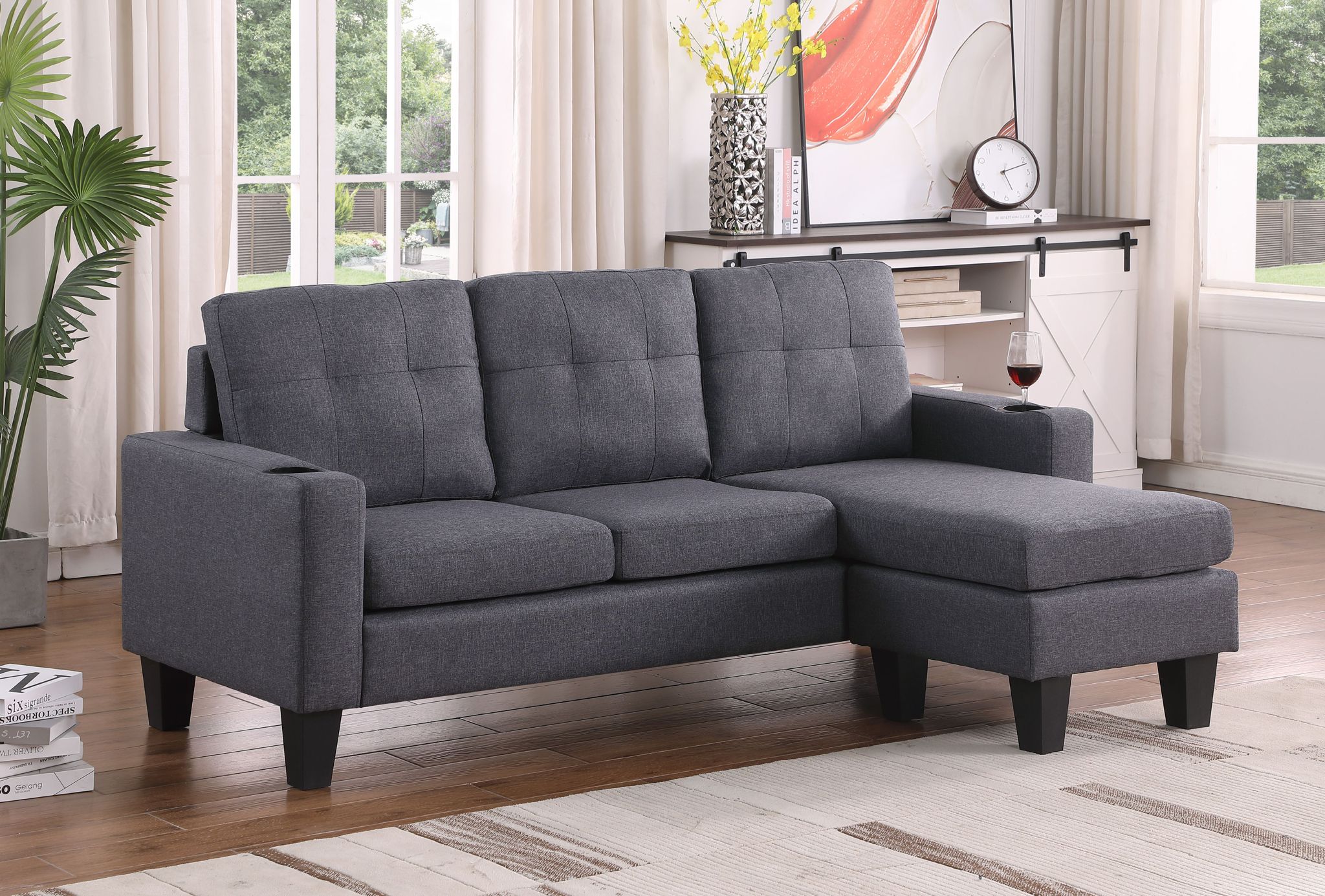 ROBYN BROWN FABRIC Sofa sectional