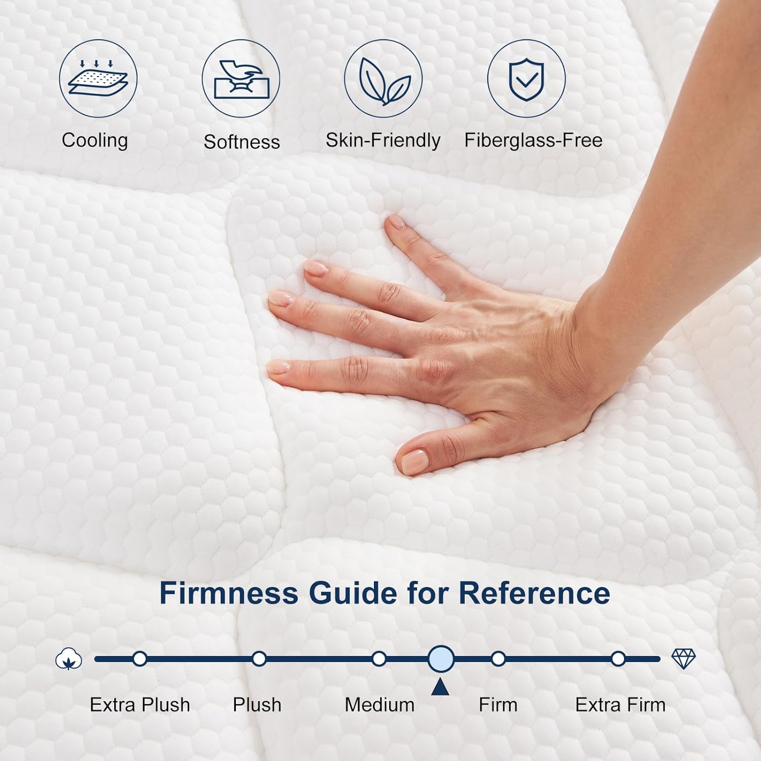 Matelas/ Mattress; semi firm; Single/Twin; Double/Full; Queen; King