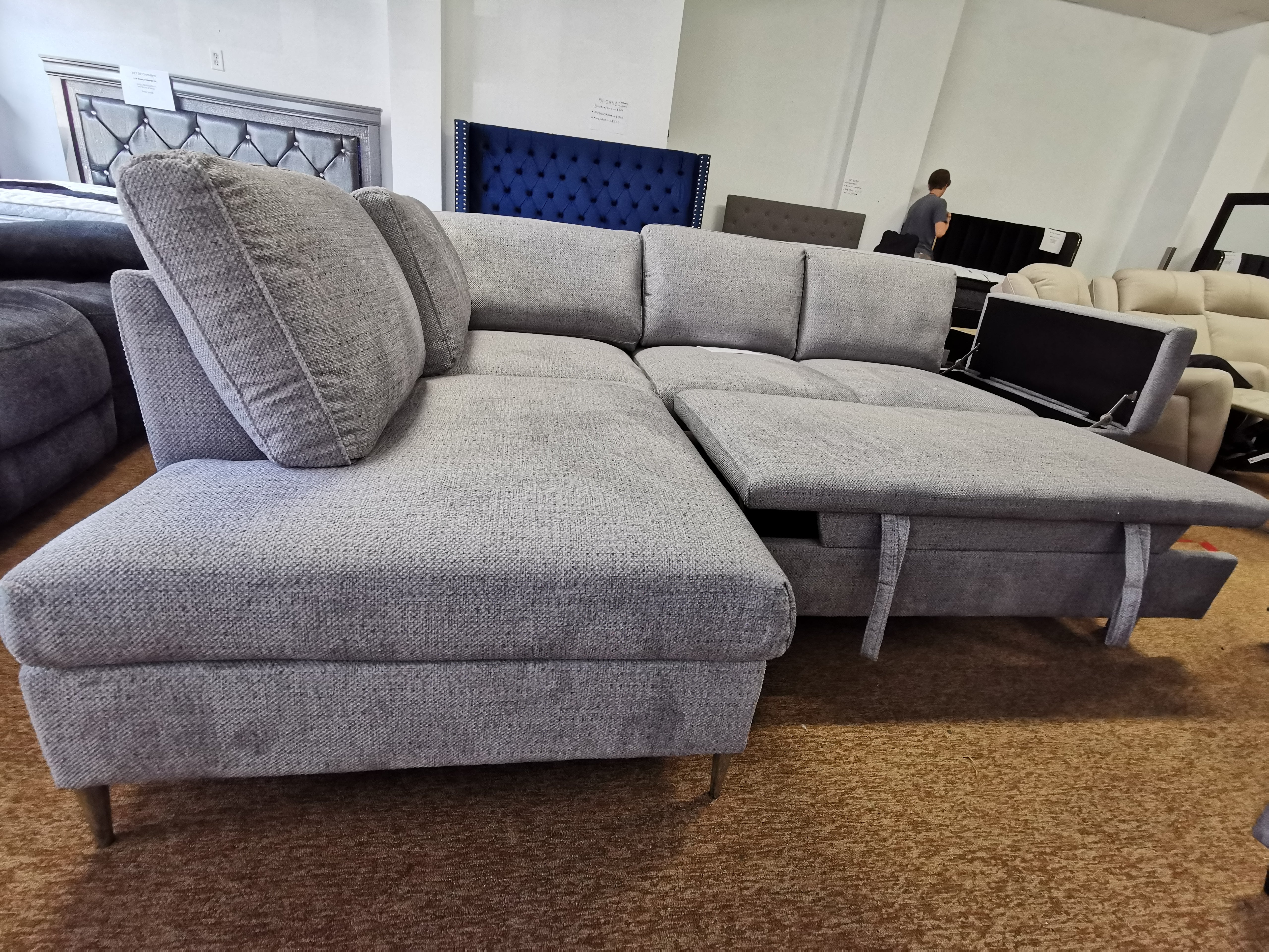 Sofa Bed Sectional Left Hand Facing (IF-9022 LHF)