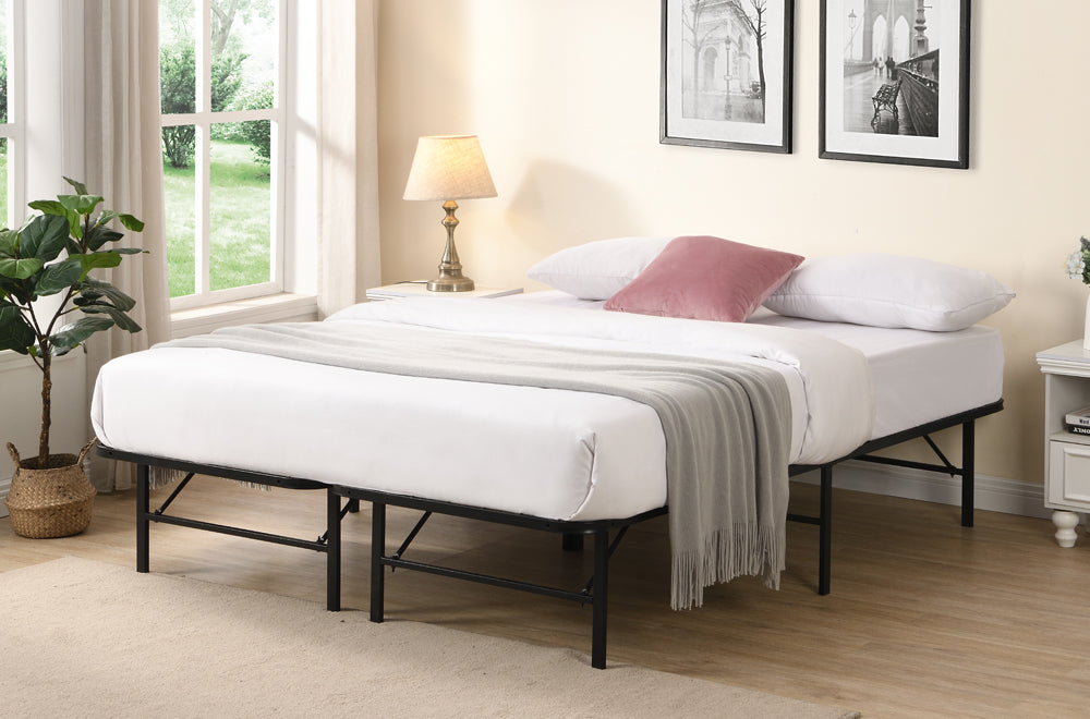 T2450 sturdy wire grid bed frame with mattress included. free delivery.