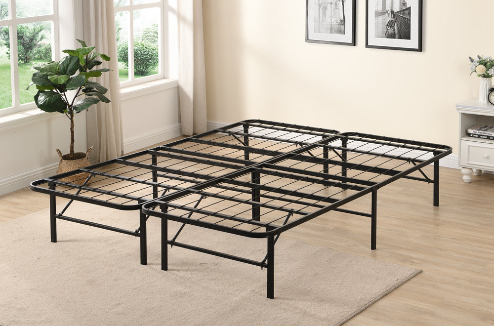 T2450 sturdy wire grid bed frame with mattress included. free delivery.