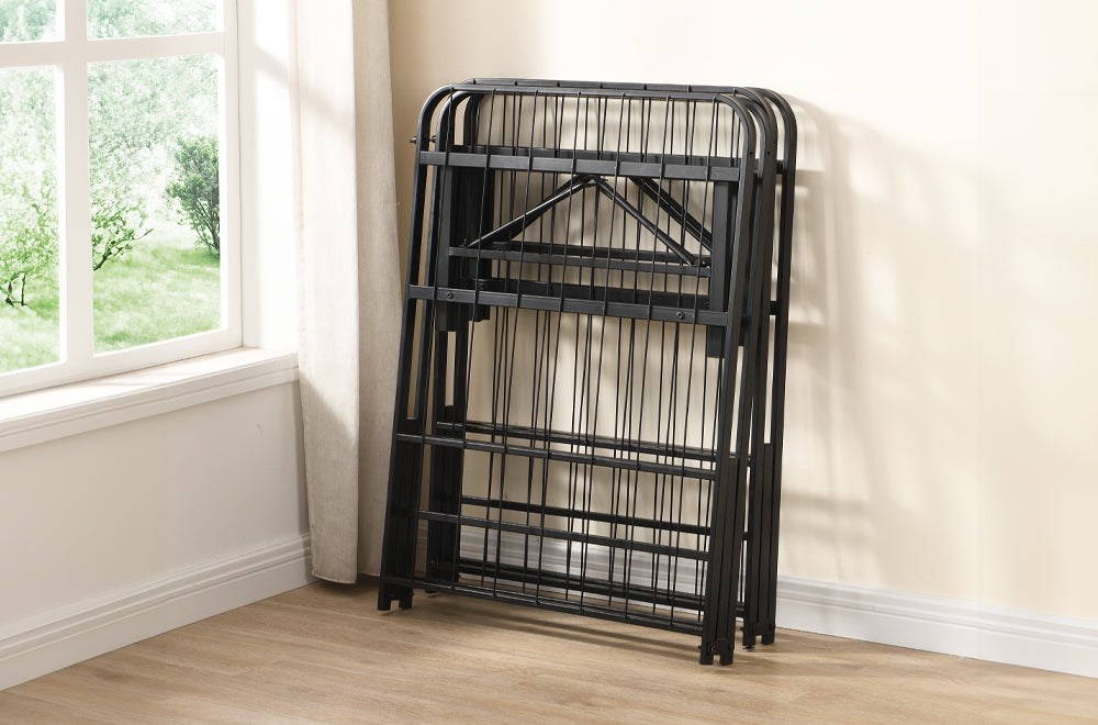 T2450 sturdy wire grid bed frame with mattress included. free delivery.